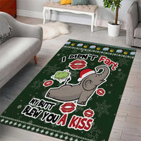 Elephant I Didnt Fart My Butt Blew You A Kiss Area Rug Elephant Christmas DT04 - Wonder Print Shop
