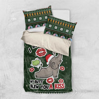 Elephant I Didnt Fart My Butt Blew You A Kiss Bedding Set Elephant Christmas DT04 - Wonder Print Shop