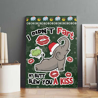 Elephant I Didnt Fart My Butt Blew You A Kiss Canvas Wall Art Elephant Christmas DT04 - Wonder Print Shop