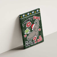 Elephant I Didnt Fart My Butt Blew You A Kiss Canvas Wall Art Elephant Christmas DT04 - Wonder Print Shop