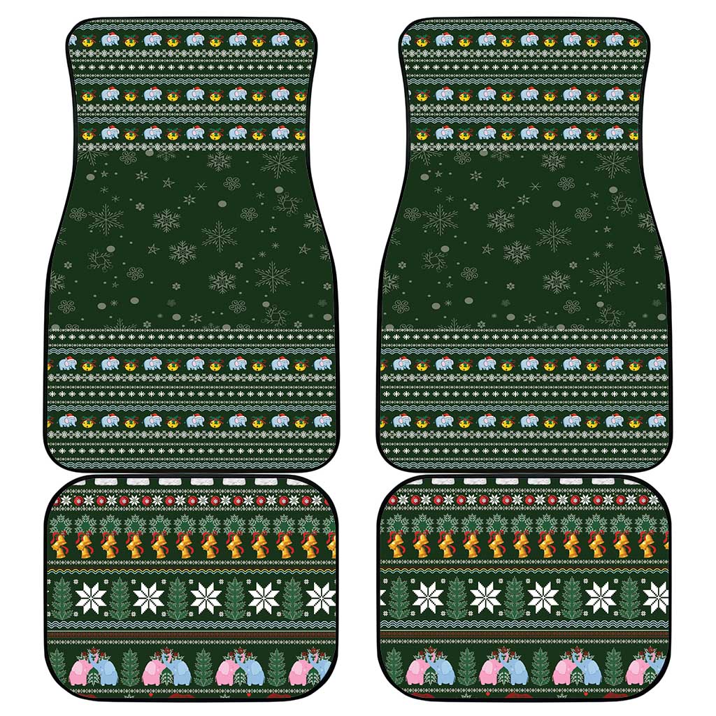 Elephant I Didnt Fart My Butt Blew You A Kiss Car Mats Elephant Christmas DT04 - Wonder Print Shop