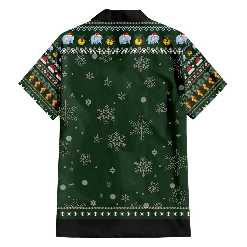 Elephant I Didnt Fart My Butt Blew You A Kiss Family Matching Long Sleeve Bodycon Dress and Hawaiian Shirt Elephant Christmas DT04 - Wonder Print Shop