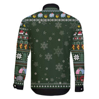 Elephant I Didnt Fart My Butt Blew You A Kiss Family Matching Long Sleeve Bodycon Dress and Hawaiian Shirt Elephant Christmas DT04 - Wonder Print Shop