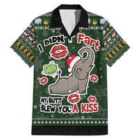 Elephant I Didnt Fart My Butt Blew You A Kiss Family Matching Mermaid Dress and Hawaiian Shirt Elephant Christmas DT04 - Wonder Print Shop