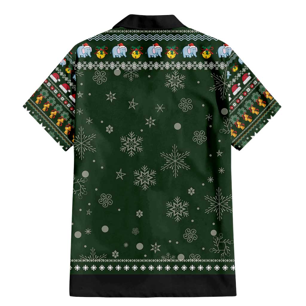 Elephant I Didnt Fart My Butt Blew You A Kiss Family Matching Mermaid Dress and Hawaiian Shirt Elephant Christmas DT04 - Wonder Print Shop