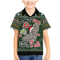 Elephant I Didnt Fart My Butt Blew You A Kiss Family Matching Mermaid Dress and Hawaiian Shirt Elephant Christmas DT04 - Wonder Print Shop
