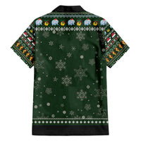 Elephant I Didnt Fart My Butt Blew You A Kiss Family Matching Off The Shoulder Long Sleeve Dress and Hawaiian Shirt Elephant Christmas DT04 - Wonder Print Shop