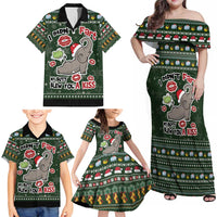 Elephant I Didnt Fart My Butt Blew You A Kiss Family Matching Off Shoulder Maxi Dress and Hawaiian Shirt Elephant Christmas DT04 - Wonder Print Shop