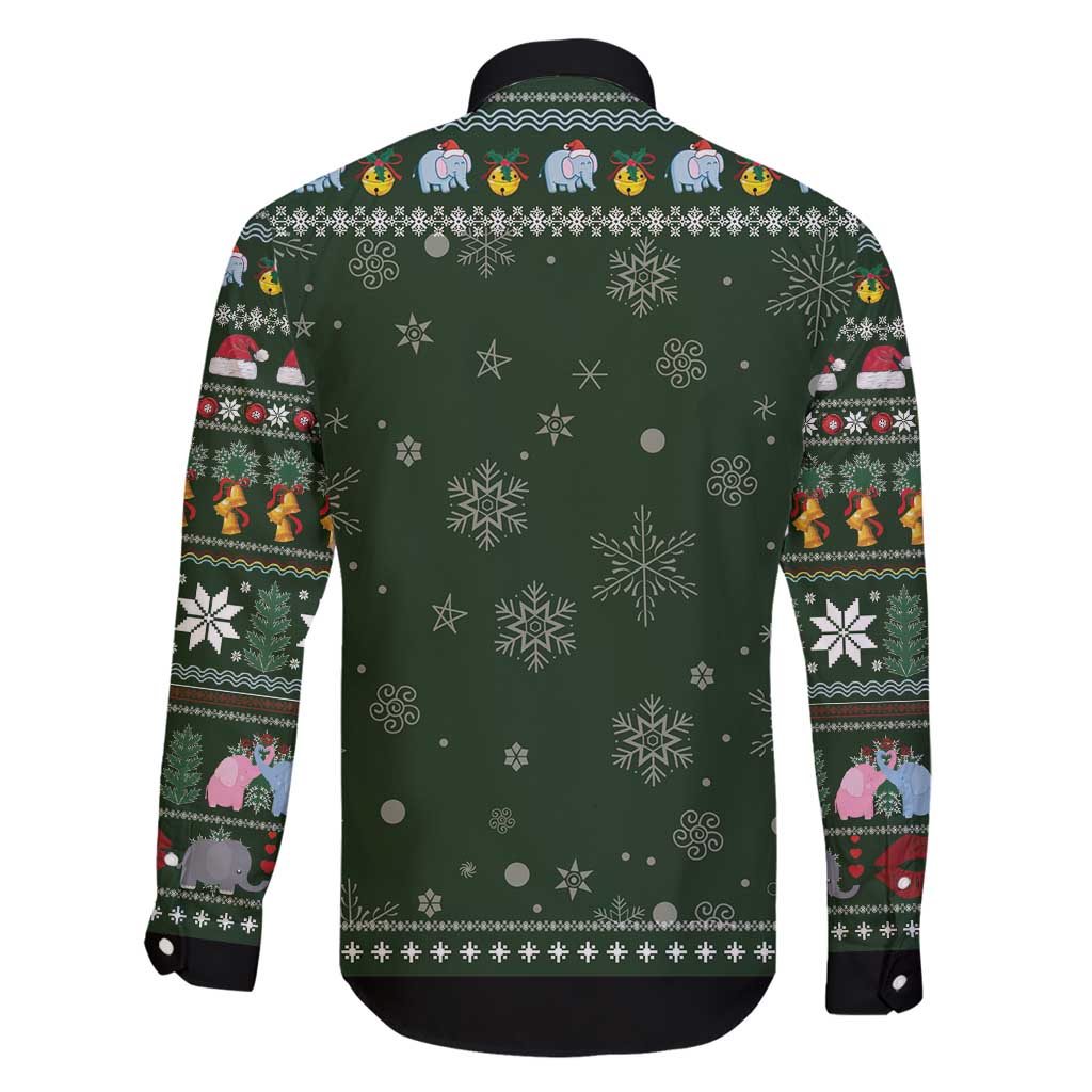 Elephant I Didnt Fart My Butt Blew You A Kiss Family Matching Off Shoulder Maxi Dress and Hawaiian Shirt Elephant Christmas DT04 - Wonder Print Shop