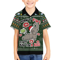 Elephant I Didnt Fart My Butt Blew You A Kiss Family Matching Off Shoulder Short Dress and Hawaiian Shirt Elephant Christmas DT04 - Wonder Print Shop