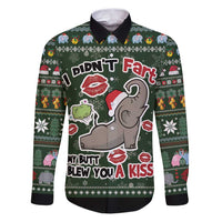 Elephant I Didnt Fart My Butt Blew You A Kiss Family Matching Puletasi and Hawaiian Shirt Elephant Christmas DT04 - Wonder Print Shop
