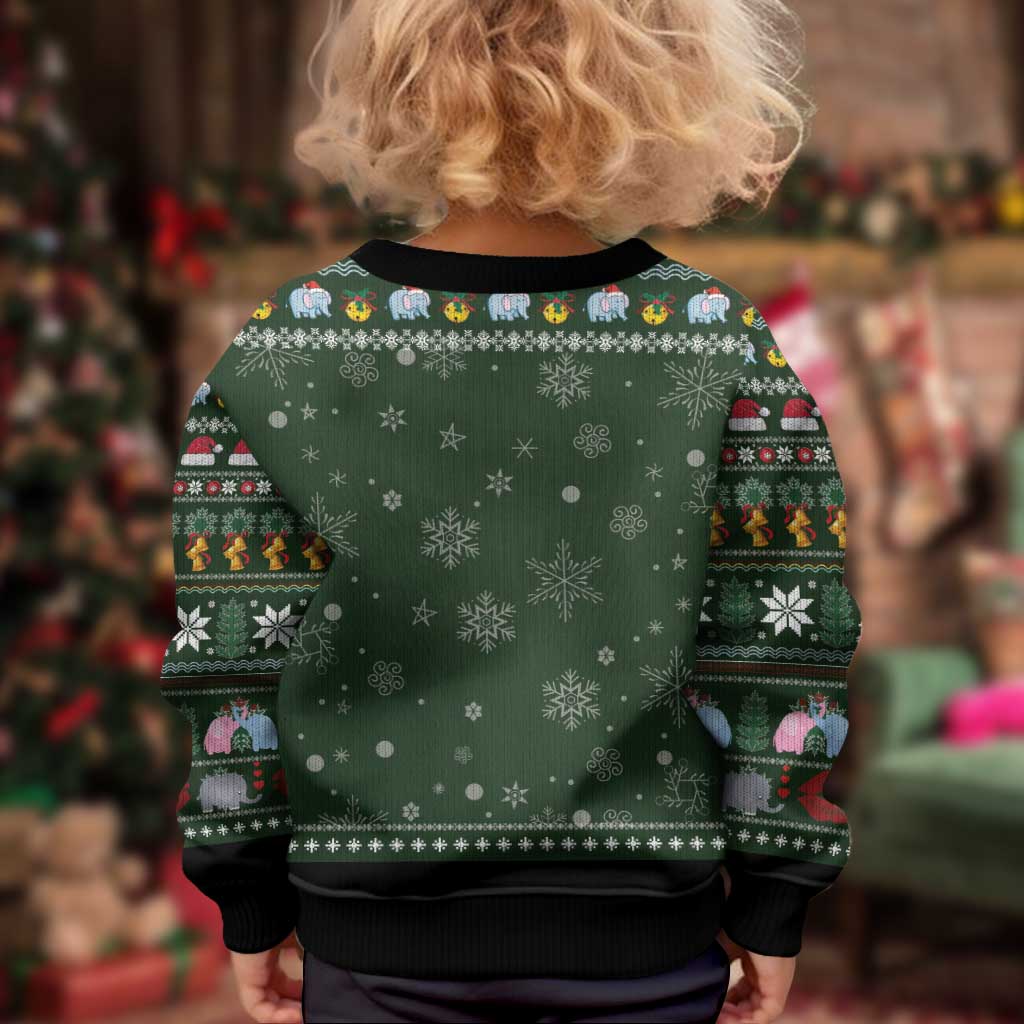 Elephant I Didnt Fart My Butt Blew You A Kiss Kid Ugly Christmas Sweater Elephant Christmas DT04 - Wonder Print Shop