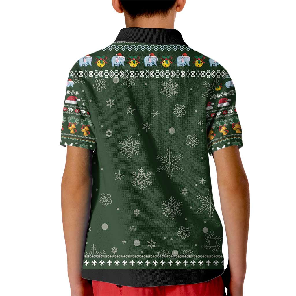 Elephant I Didnt Fart My Butt Blew You A Kiss Kid Polo Shirt Elephant Christmas DT04 - Wonder Print Shop