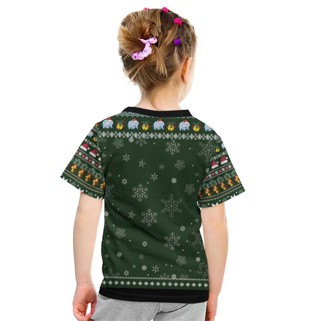 Elephant I Didnt Fart My Butt Blew You A Kiss Kid T Shirt Elephant Christmas DT04 - Wonder Print Shop