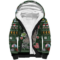 Elephant I Didnt Fart My Butt Blew You A Kiss Sherpa Hoodie Elephant Christmas DT04 - Wonder Print Shop