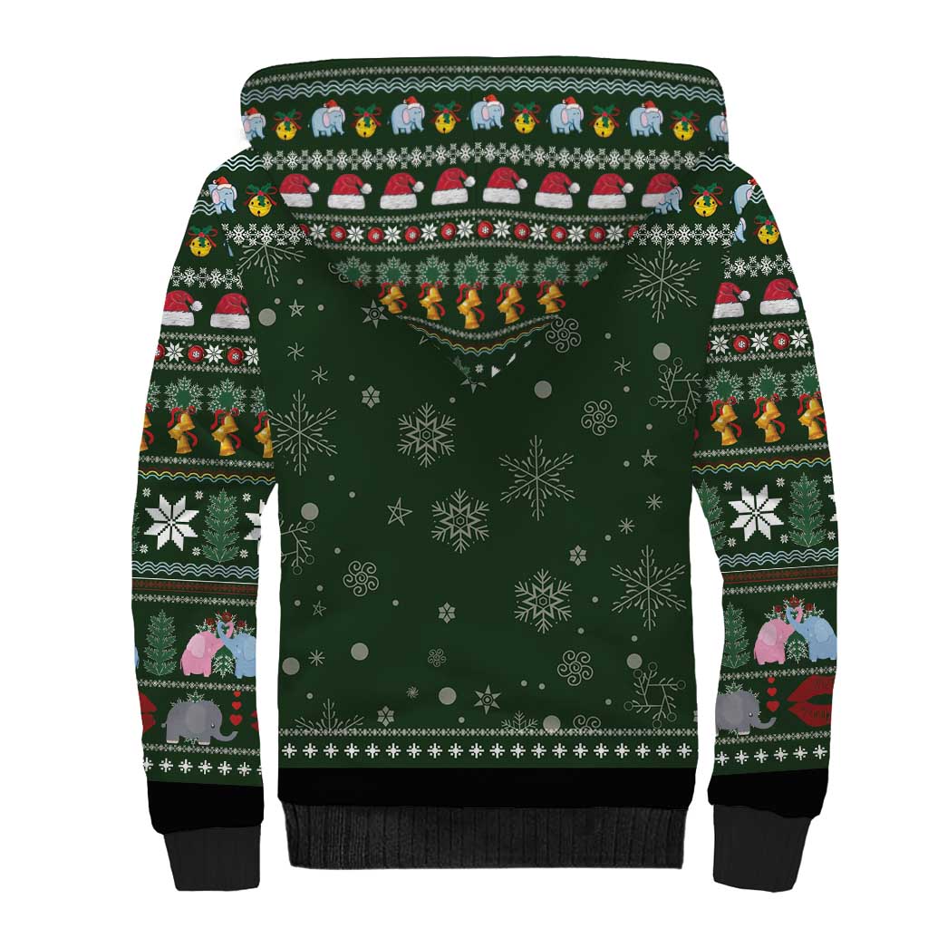 Elephant I Didnt Fart My Butt Blew You A Kiss Sherpa Hoodie Elephant Christmas DT04 - Wonder Print Shop