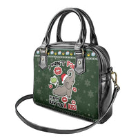 Elephant I Didnt Fart My Butt Blew You A Kiss Shoulder Handbag Elephant Christmas