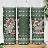 Elephant I Didnt Fart My Butt Blew You A Kiss Skinny Tumbler Elephant Christmas DT04 - Wonder Print Shop