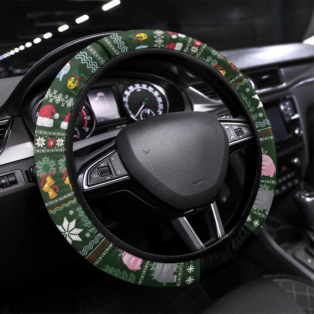 Elephant I Didnt Fart My Butt Blew You A Kiss Steering Wheel Cover Elephant Christmas DT04 - Wonder Print Shop
