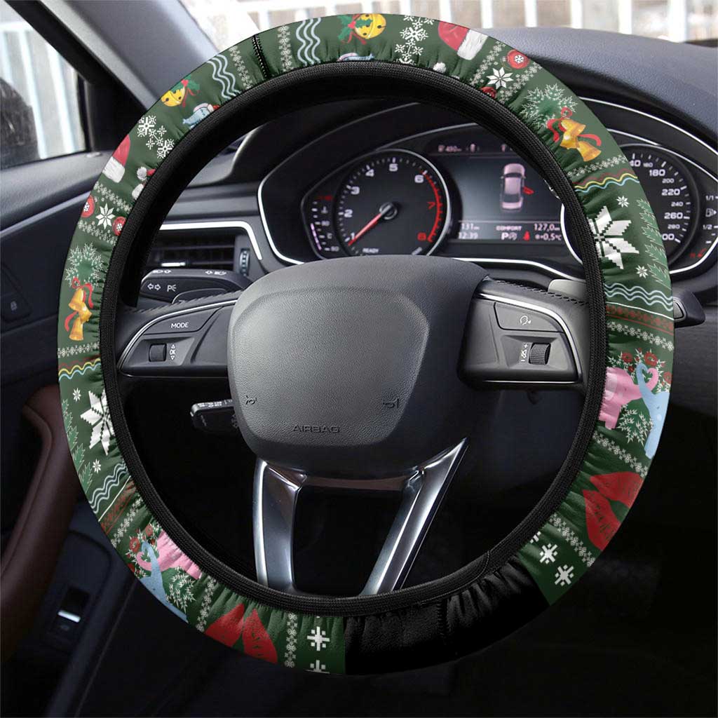 Elephant I Didnt Fart My Butt Blew You A Kiss Steering Wheel Cover Elephant Christmas DT04 - Wonder Print Shop