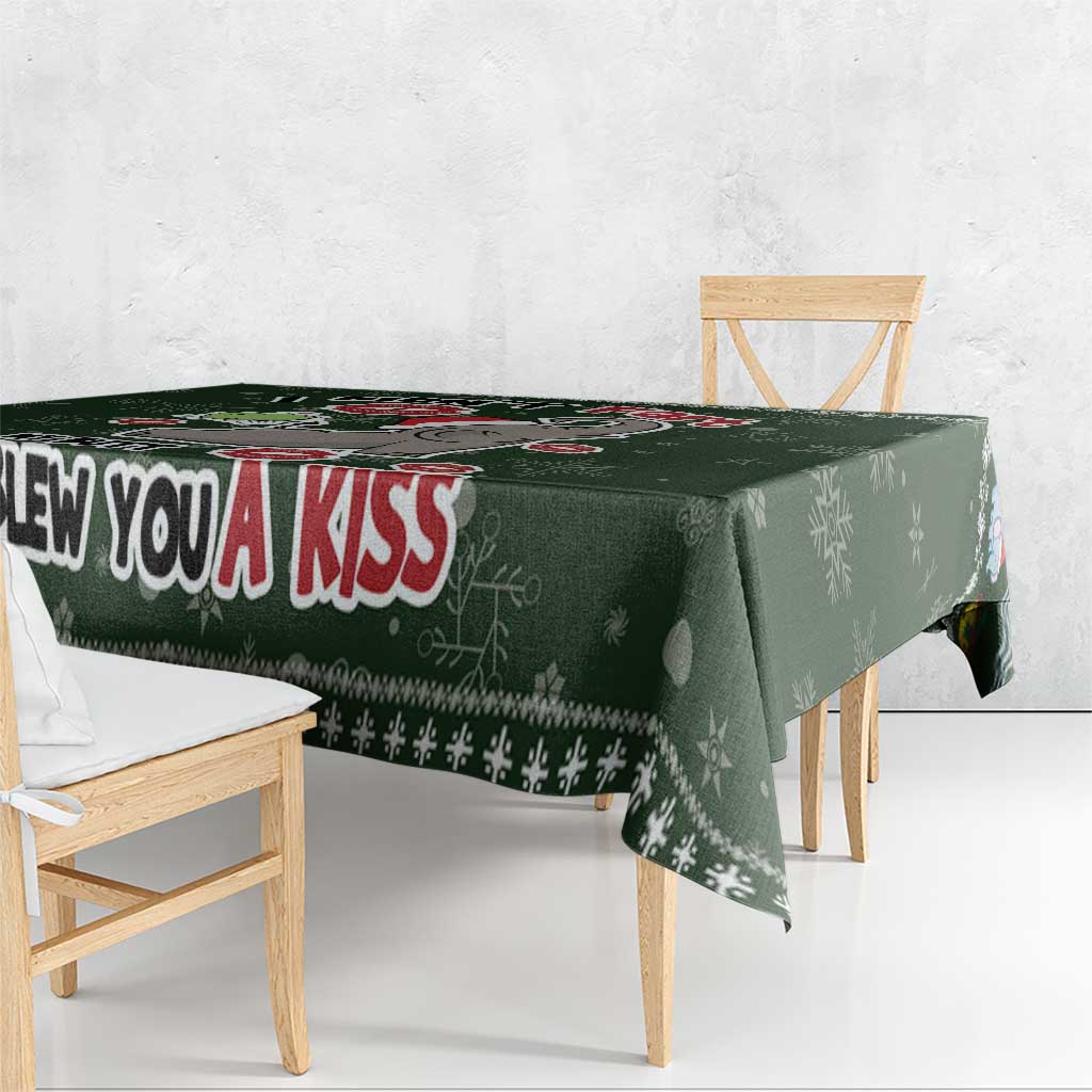 Elephant I Didnt Fart My Butt Blew You A Kiss Tablecloth Elephant Christmas DT04 - Wonder Print Shop
