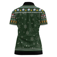 Elephant I Didnt Fart My Butt Blew You A Kiss Women Polo Shirt Elephant Christmas DT04 - Wonder Print Shop