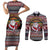 Hockey Checking It Once Checking It Twice Couples Matching Short Sleeve Bodycon Dress and Long Sleeve Button Shirt Santa Playing Ice Hockey Christmas DT04 - Wonder Print Shop