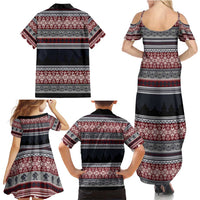 Hockey Checking It Once Checking It Twice Family Matching Summer Maxi Dress and Hawaiian Shirt Santa Playing Ice Hockey Christmas DT04 - Wonder Print Shop