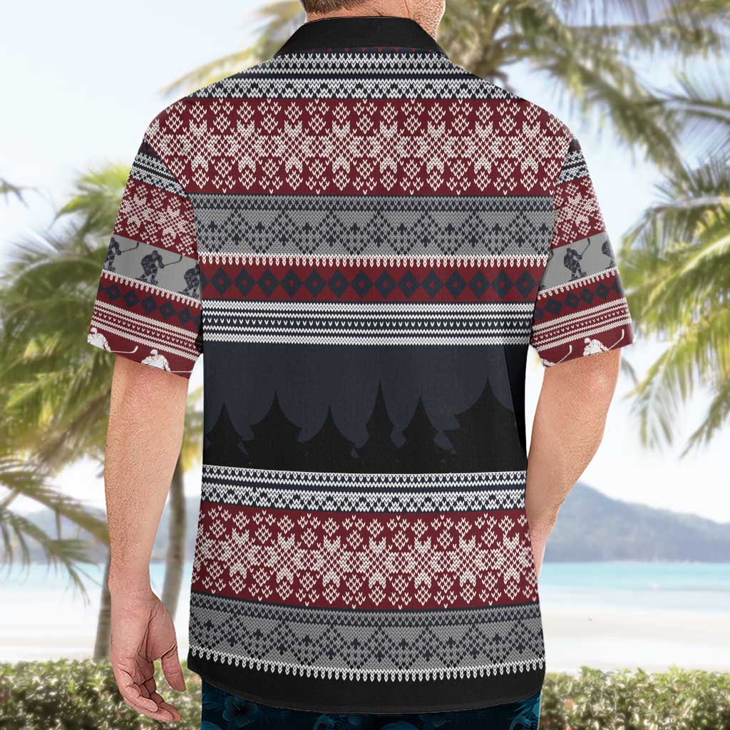 Hockey Checking It Once Checking It Twice Hawaiian Shirt Santa Playing Ice Hockey Christmas DT04 - Wonder Print Shop