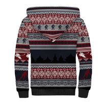 Hockey Checking It Once Checking It Twice Sherpa Hoodie Santa Playing Ice Hockey Christmas DT04 - Wonder Print Shop