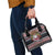 Hockey Checking It Once Checking It Twice Shoulder Handbag Santa Playing Ice Hockey Christmas