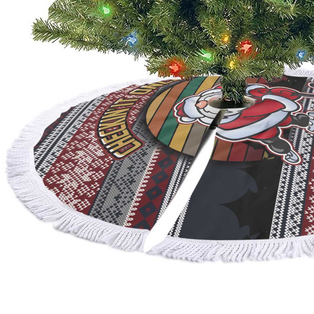 Hockey Checking It Once Checking It Twice Tree Skirt Santa Playing Ice Hockey Christmas DT04 - Wonder Print Shop