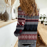 Hockey Checking It Once Checking It Twice Women Casual Shirt Santa Playing Ice Hockey Christmas DT04 - Wonder Print Shop