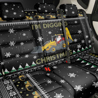 Im Digging Christmas Back Car Seat Cover Tractor Santa Claus DT04 - Wonder Print Shop