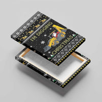 Im Digging Christmas Canvas Wall Art Tractor Santa Claus DT04 - Wonder Print Shop