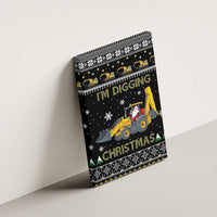 Im Digging Christmas Canvas Wall Art Tractor Santa Claus DT04 - Wonder Print Shop