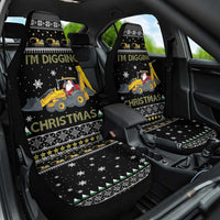 Im Digging Christmas Car Seat Cover Tractor Santa Claus DT04 - Wonder Print Shop