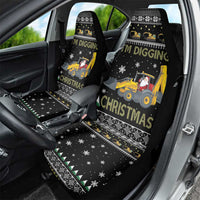 Im Digging Christmas Car Seat Cover Tractor Santa Claus DT04 - Wonder Print Shop