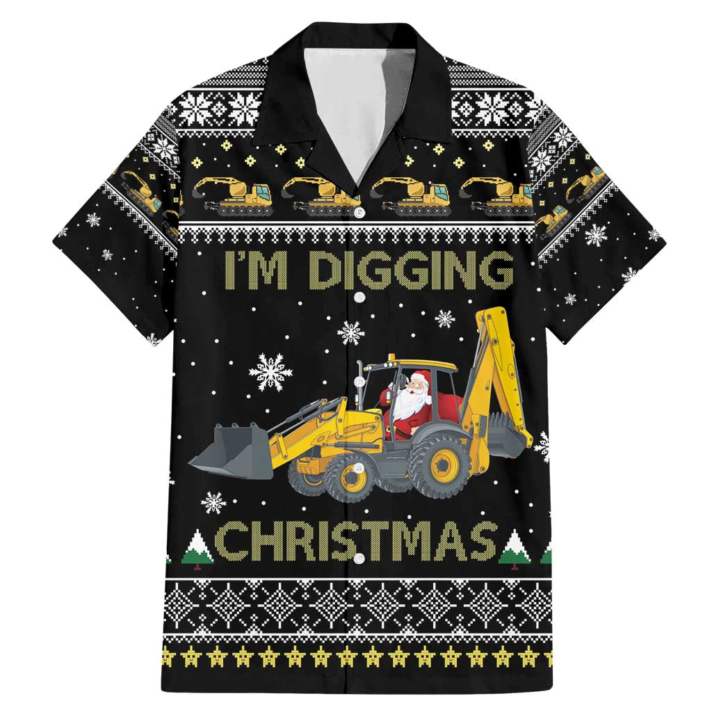 Im Digging Christmas Family Matching Mermaid Dress and Hawaiian Shirt Tractor Santa Claus DT04 - Wonder Print Shop