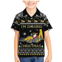Im Digging Christmas Family Matching Mermaid Dress and Hawaiian Shirt Tractor Santa Claus DT04 - Wonder Print Shop