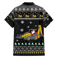 Im Digging Christmas Family Matching Short Sleeve Bodycon Dress and Hawaiian Shirt Tractor Santa Claus DT04 - Wonder Print Shop