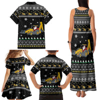 Im Digging Christmas Family Matching Tank Maxi Dress and Hawaiian Shirt Tractor Santa Claus DT04 - Wonder Print Shop