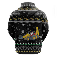 Im Digging Christmas Hoodie Tractor Santa Claus DT04 - Wonder Print Shop