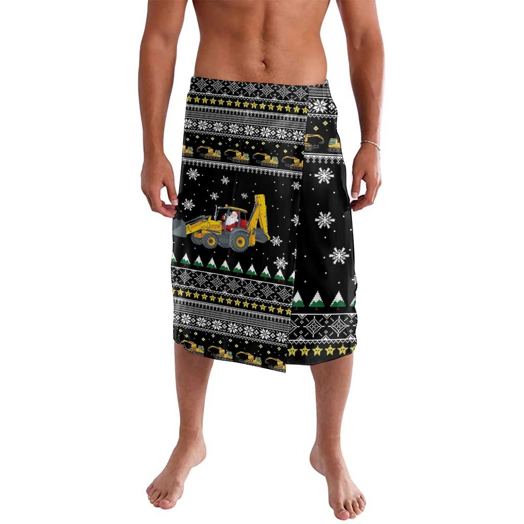 Im Digging Christmas Lavalava Tractor Santa Claus DT04 - Wonder Print Shop