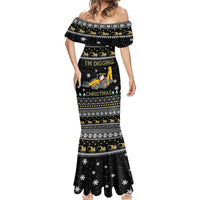 Im Digging Christmas Mermaid Dress Tractor Santa Claus DT04 - Wonder Print Shop