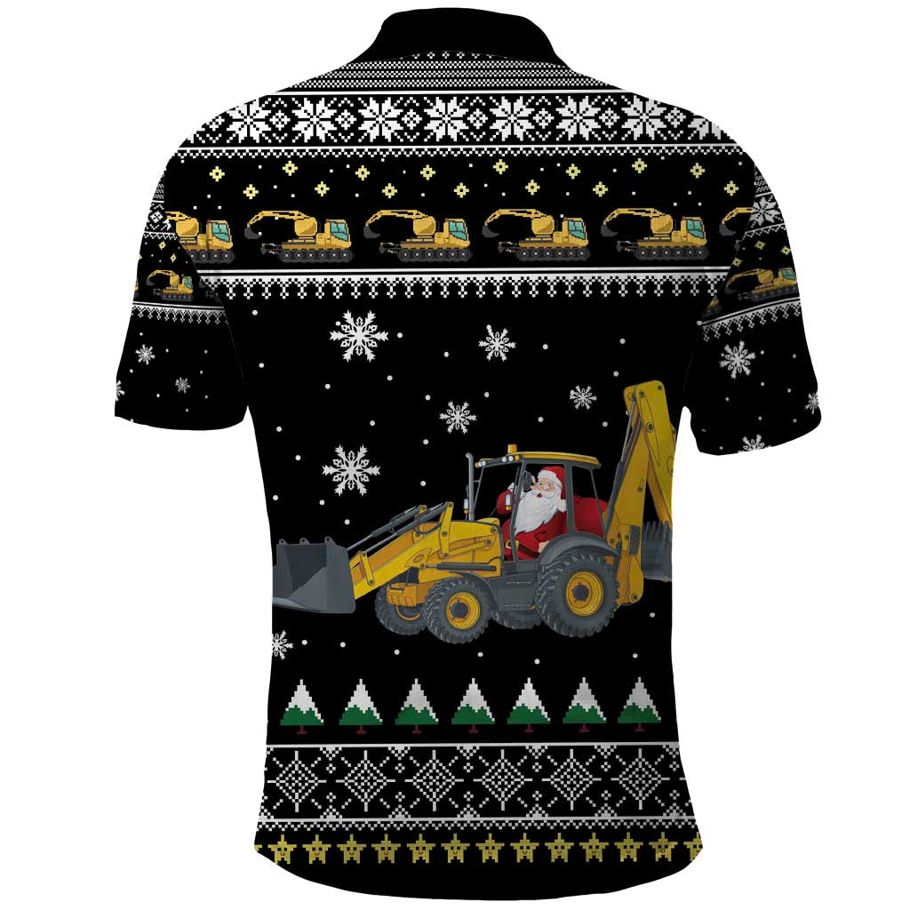 Im Digging Christmas Polo Shirt Tractor Santa Claus DT04 - Wonder Print Shop
