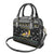 Im Digging Christmas Shoulder Handbag Tractor Santa Claus