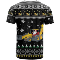 Im Digging Christmas T Shirt Tractor Santa Claus DT04 - Wonder Print Shop