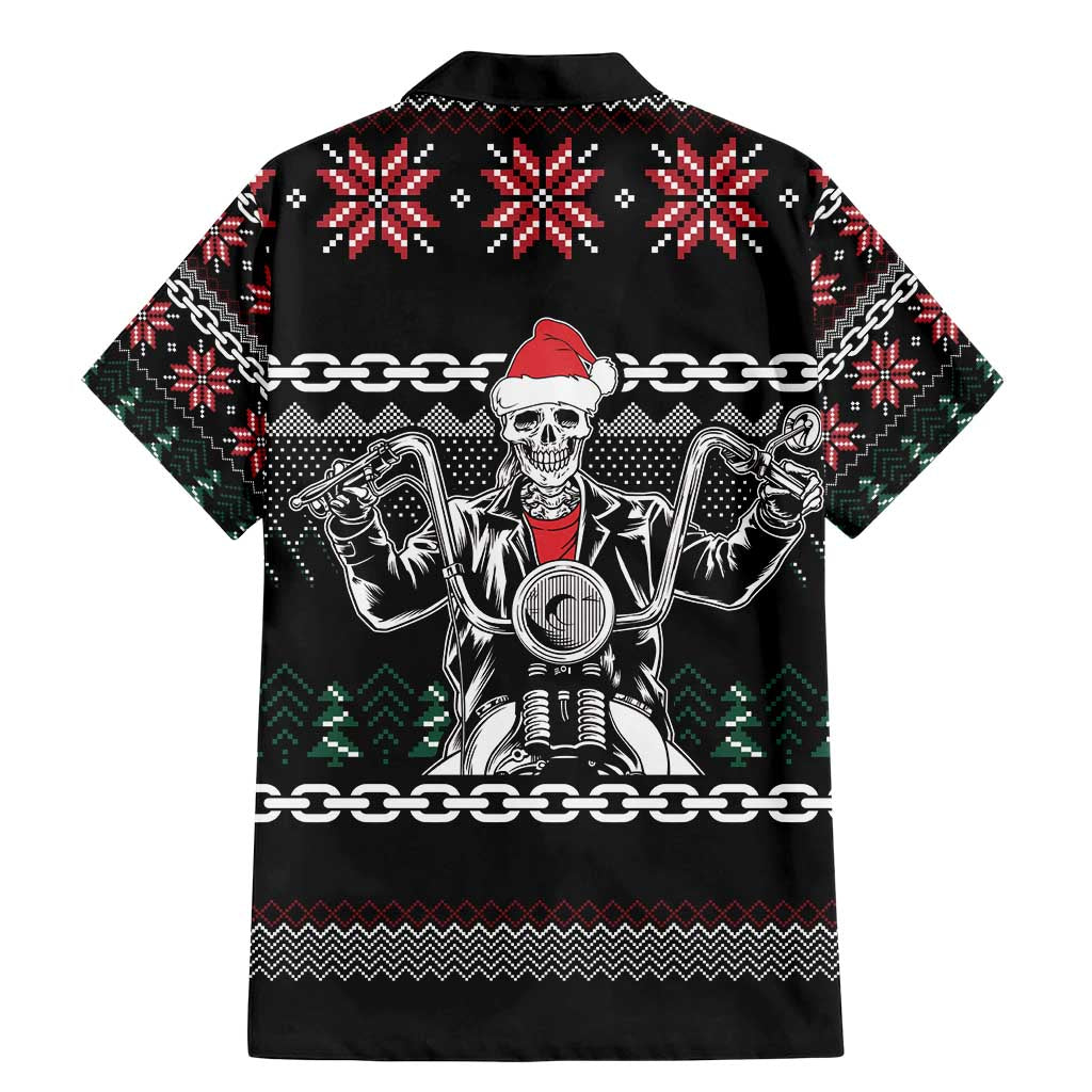 Live To Ride Motorbike Skeleton Family Matching Mermaid Dress and Hawaiian Shirt Biker Skull Christmas DT04 - Wonder Print Shop