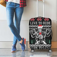 Live To Ride Motorbike Skeleton Luggage Cover Biker Skull Christmas DT04 - Wonder Print Shop